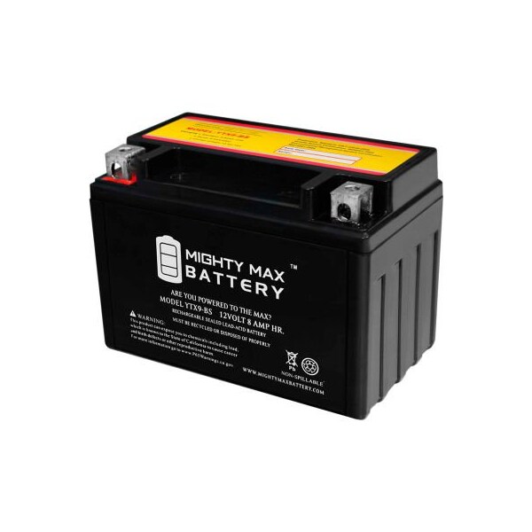 Ecom Group Inc Mighty Max Battery YTX9 12V 8AH / 135CCA Battery YTX9-BS - main